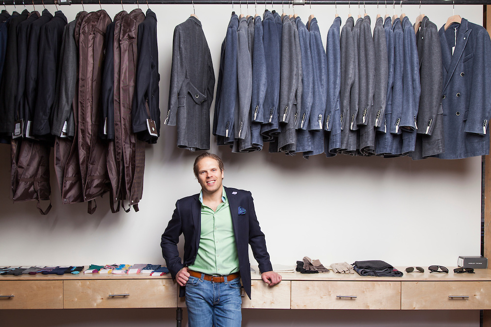Brian Spaly is the CEO and founder of Trunk Club and was pictured in the companies headquarters in downtown Chicago on April 16, 2013.